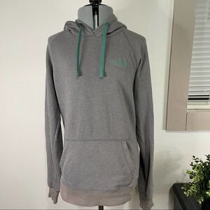 The North Face gray and green women's hoodie size small